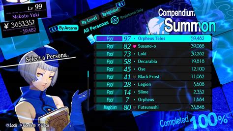 persona 3 reload persona slots|Persona Compendium .